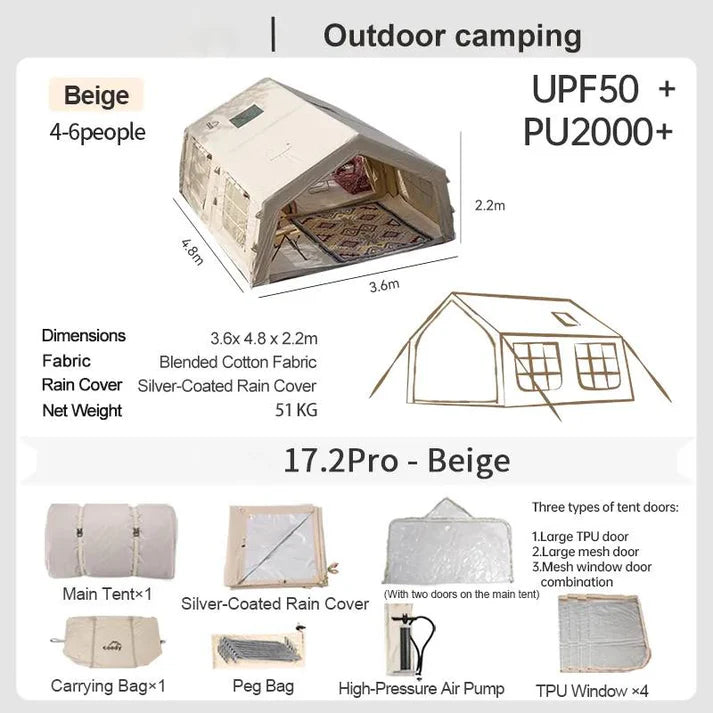 7.2 Inflatable Tent - Family